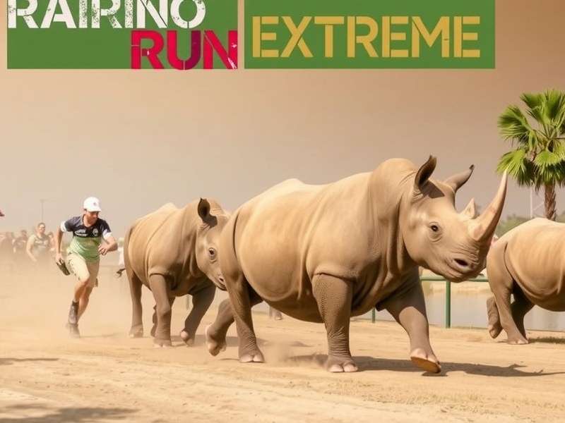Raipur Rhino Run Extreme Gameplay Screenshot - Endless Runner Action